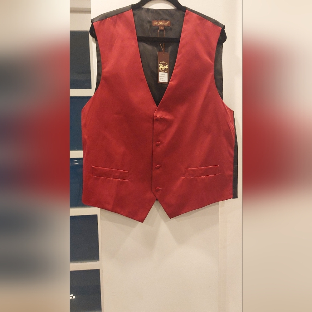 St. Patrick Red Vest for Formal Events